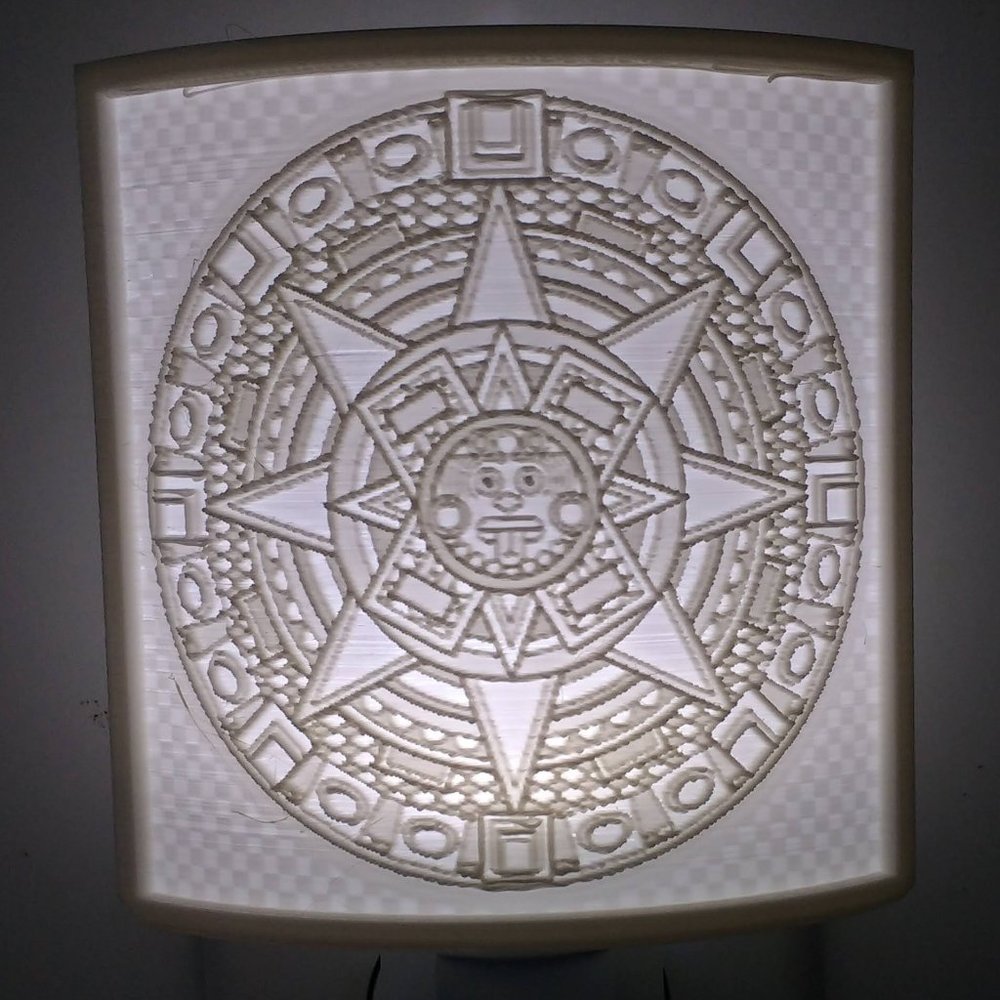 Wall plug led night light | Azteca Calendar